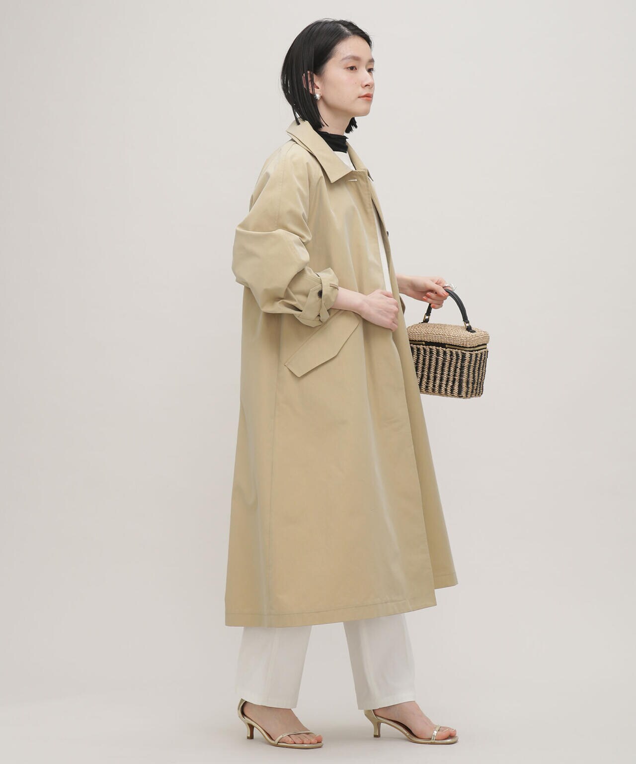 LB.03/オーバーシルエットステンカラーコート