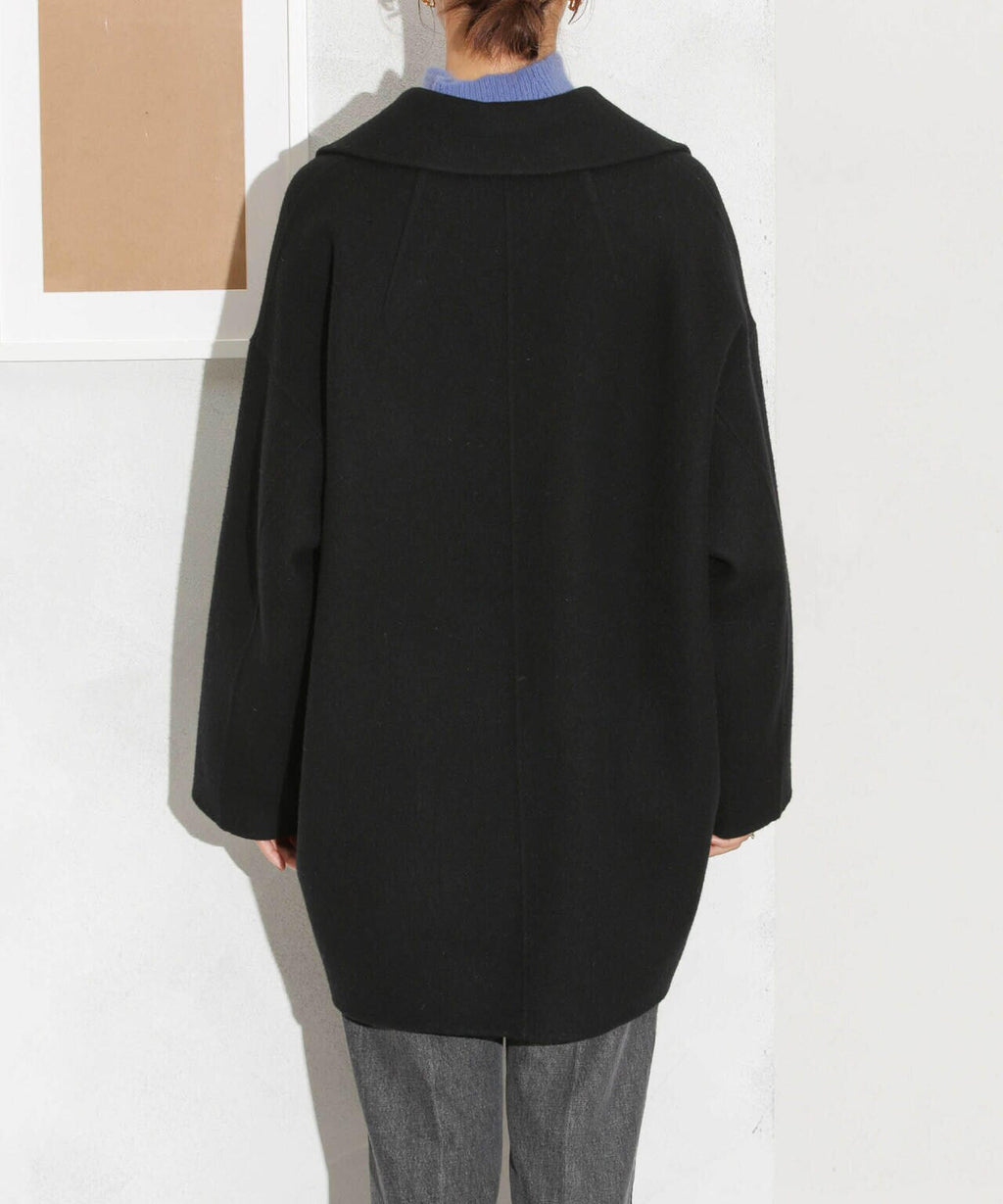 スーパー140ウールリバーミドルコート