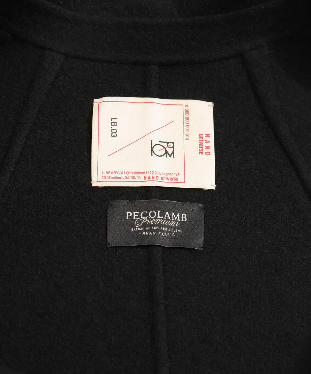 スーパー140ウールリバーミドルコート