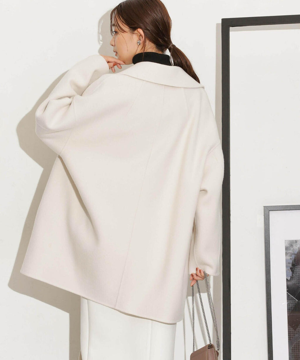 スーパー140ウールリバーミドルコート