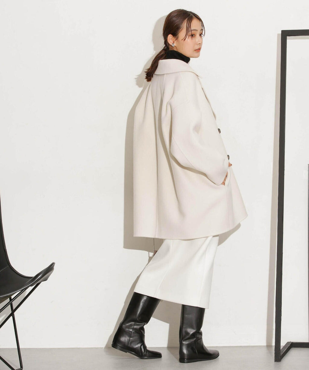 スーパー140ウールリバーミドルコート