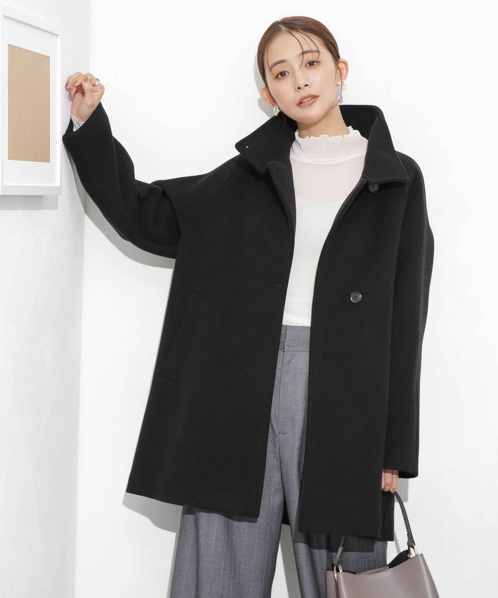スタンドカラーコート