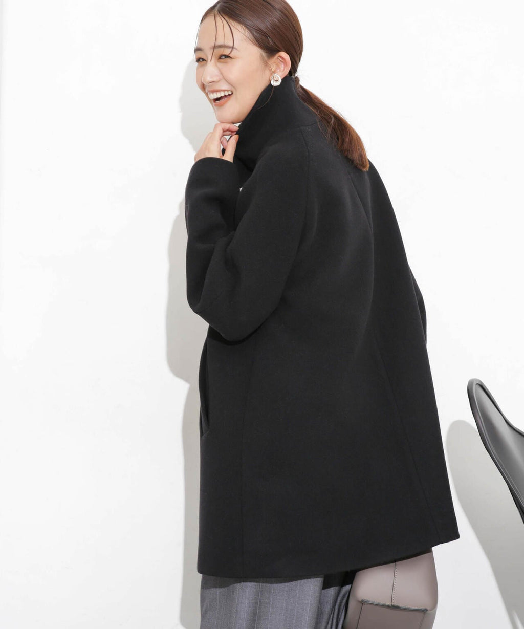 スタンドカラーコート