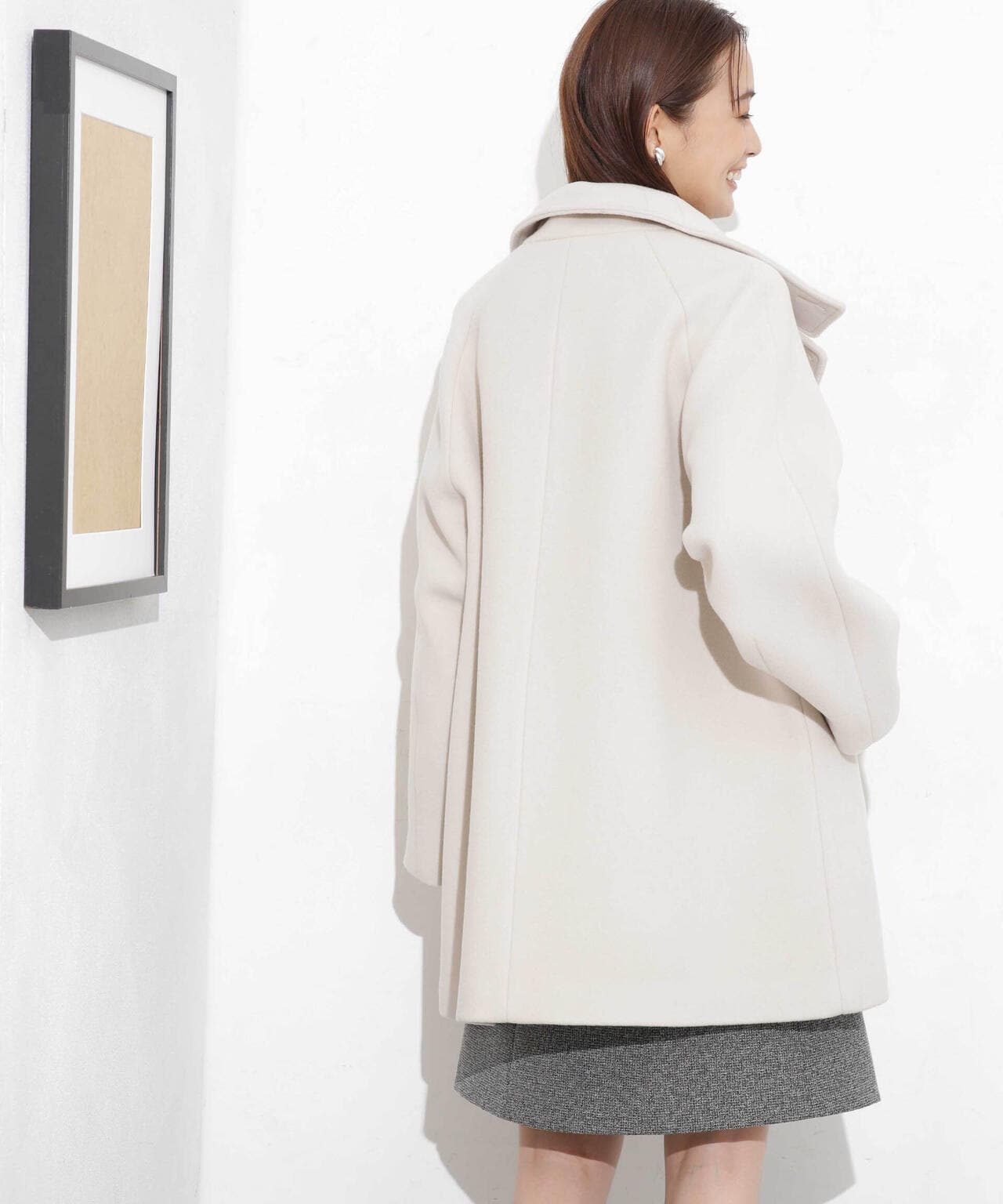 スタンドカラーコート