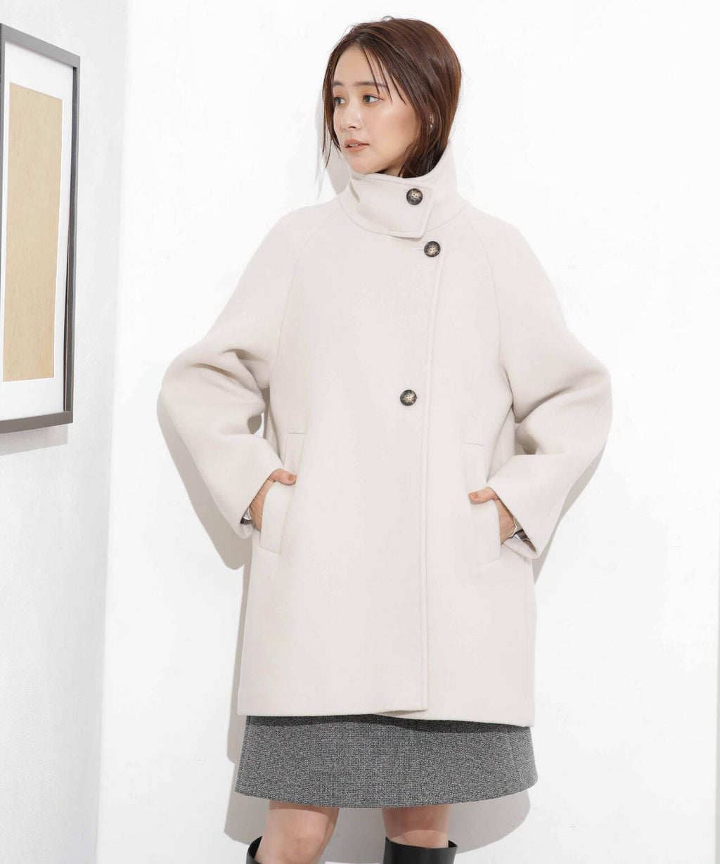 スタンドカラーコート