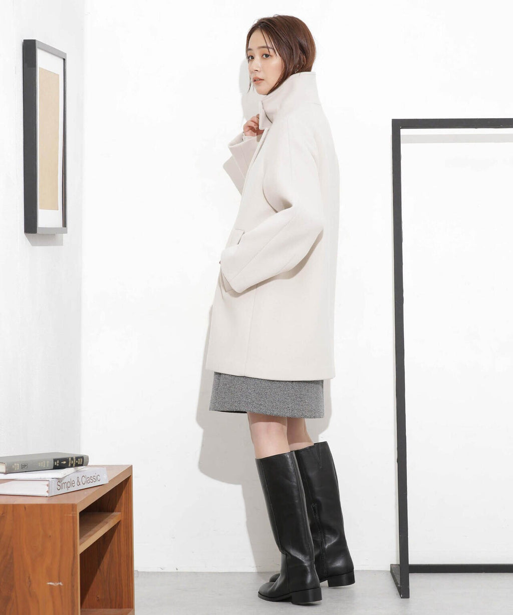スタンドカラーコート