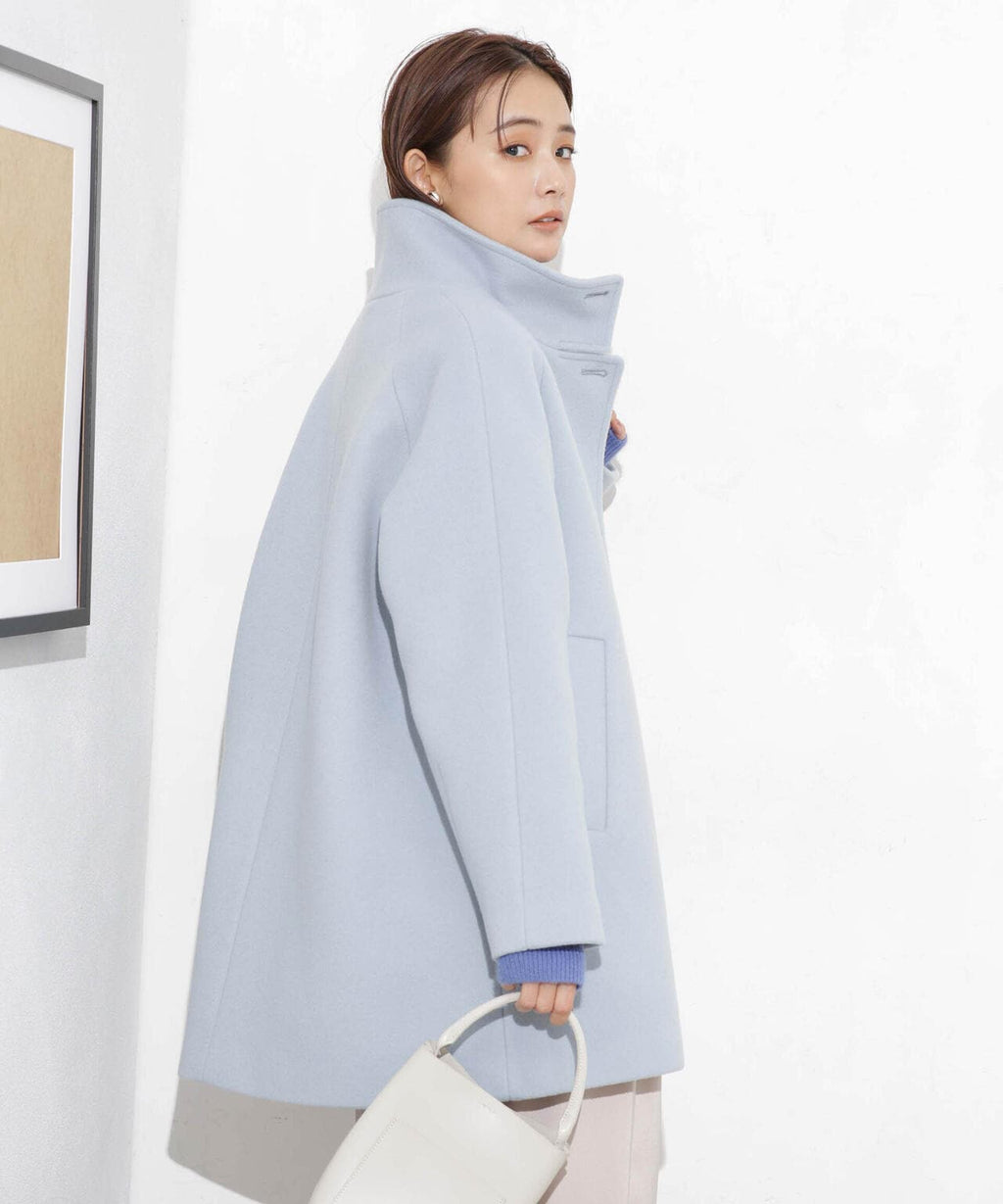 スタンドカラーコート