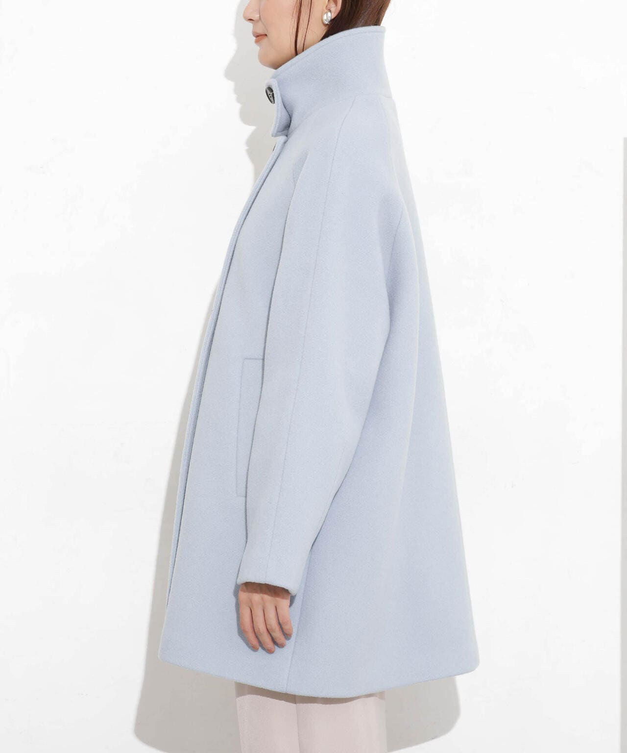 スタンドカラーコート