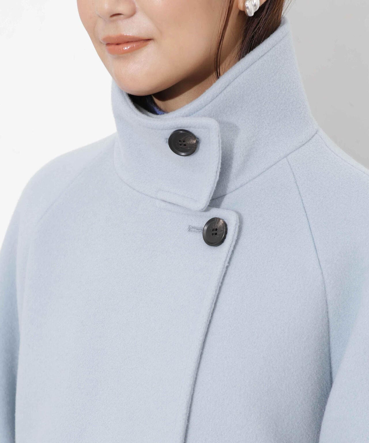 スタンドカラーコート