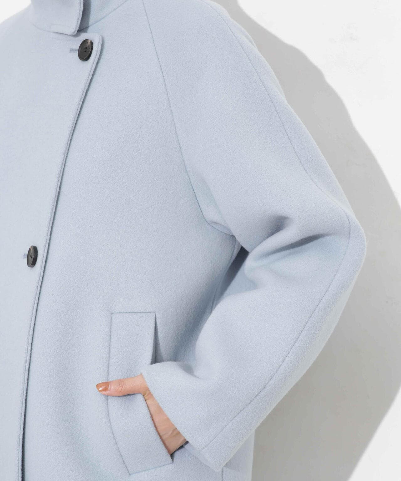 スタンドカラーコート