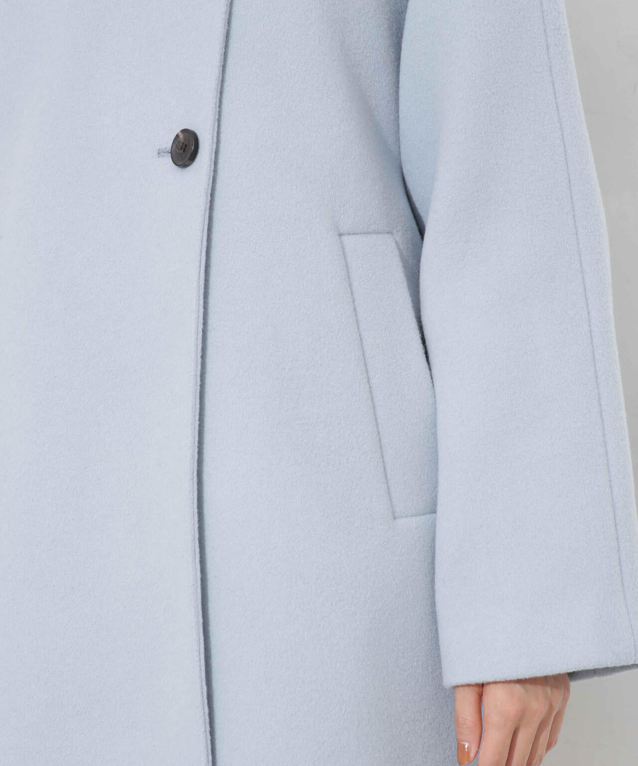 スタンドカラーコート