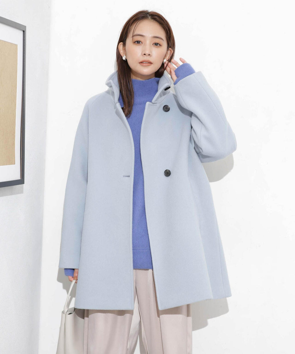 スタンドカラーコート