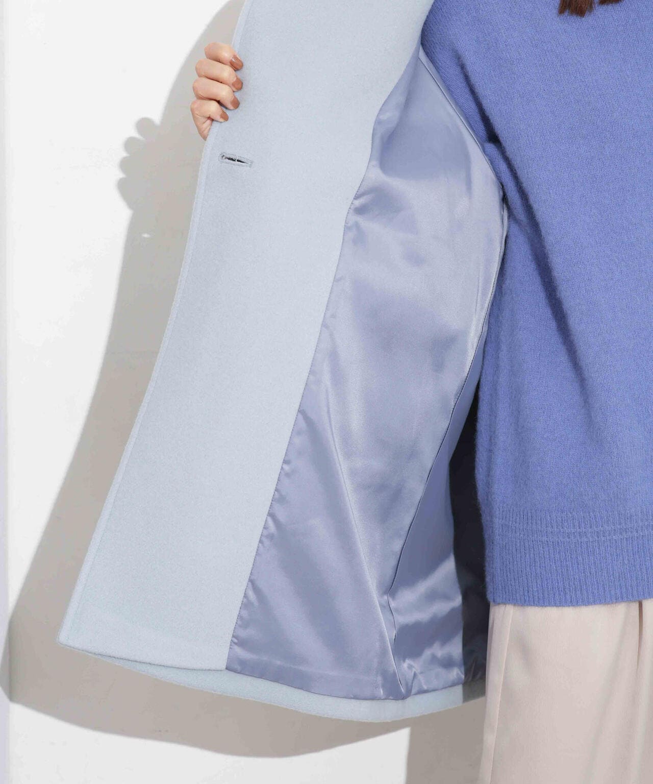 スタンドカラーコート