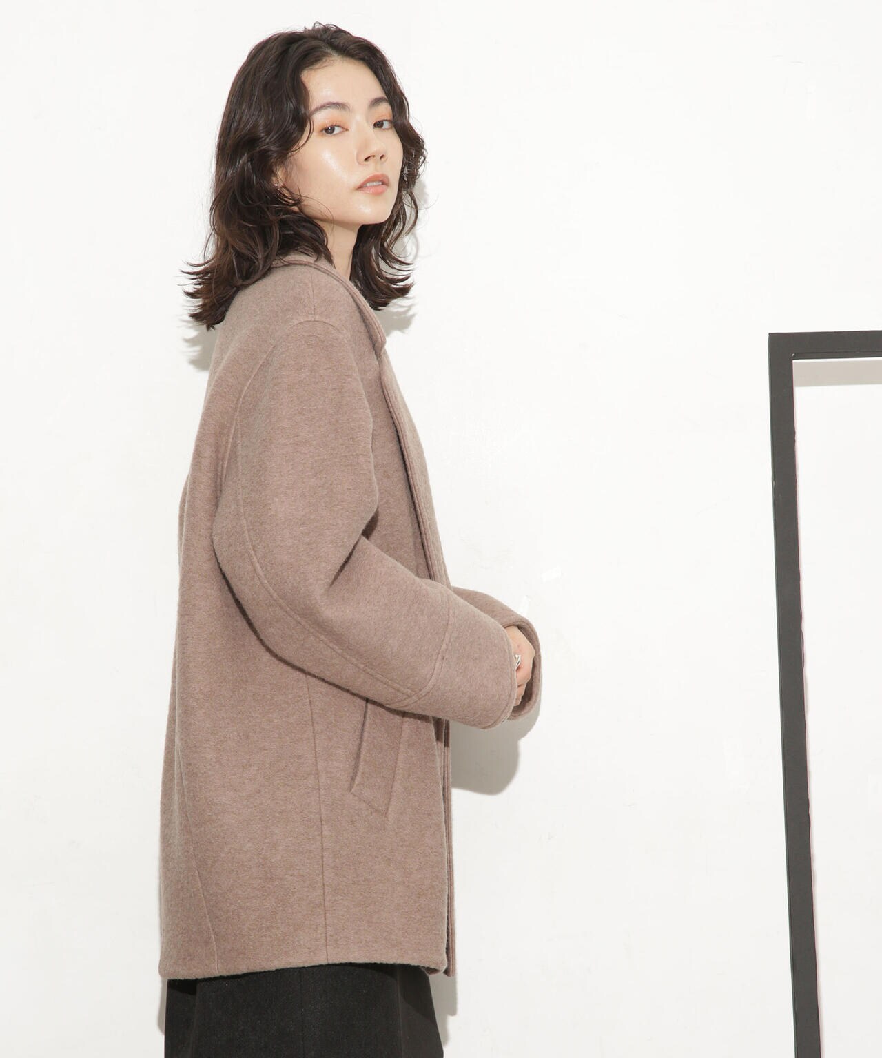 スライバーミドル丈コート