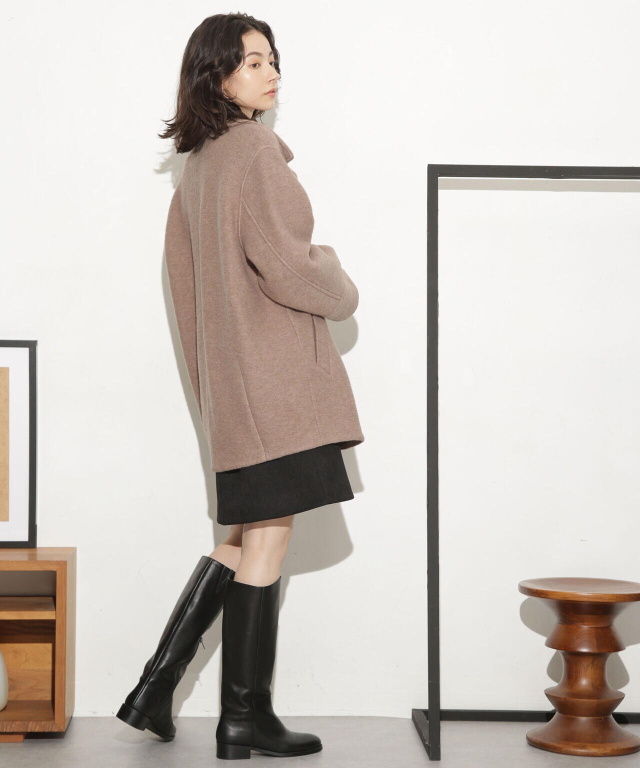 スライバーミドル丈コート