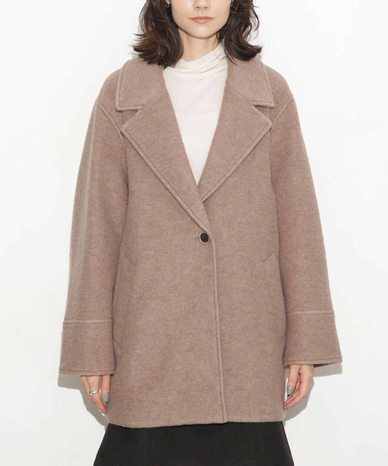 スライバーミドル丈コート