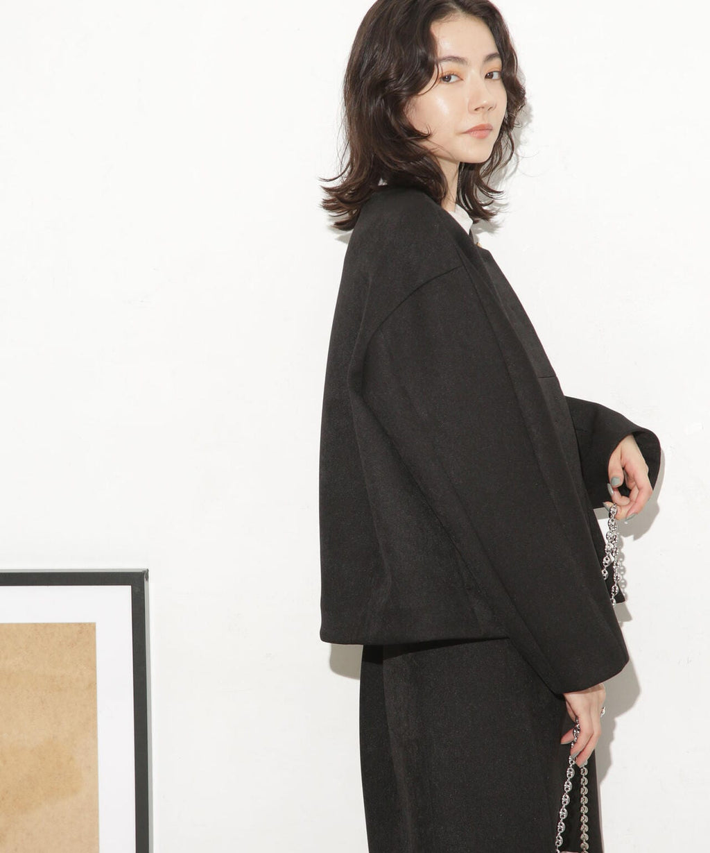 ボンディングノーカラーコート(セットアップ可)