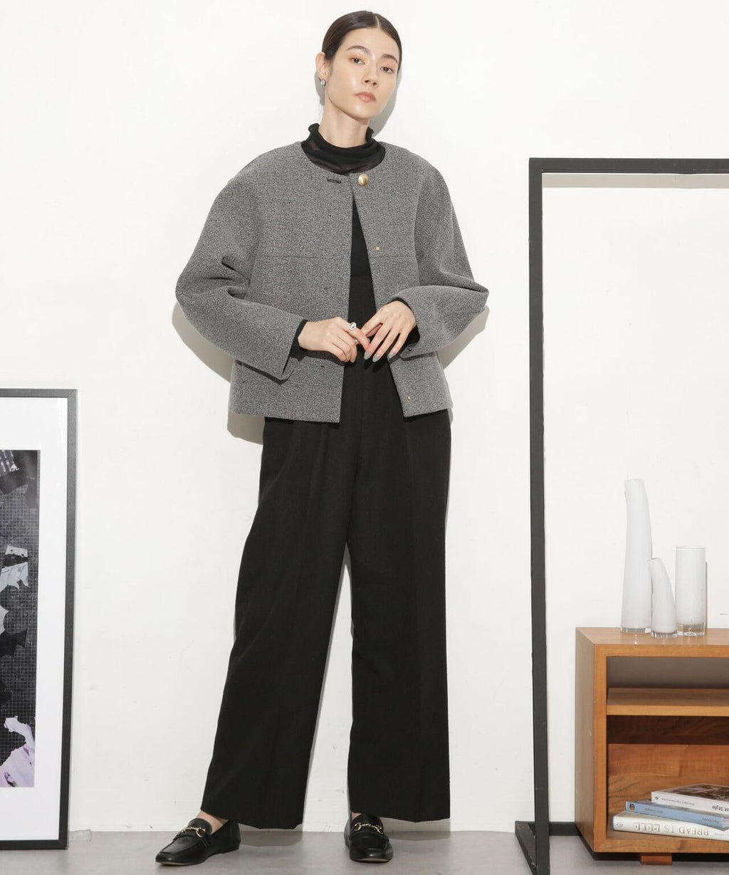 ボンディングノーカラーコート(セットアップ可)