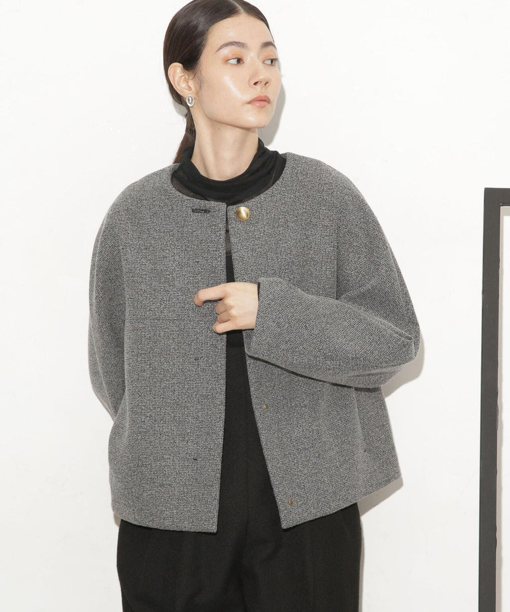 ボンディングノーカラーコート(セットアップ可)