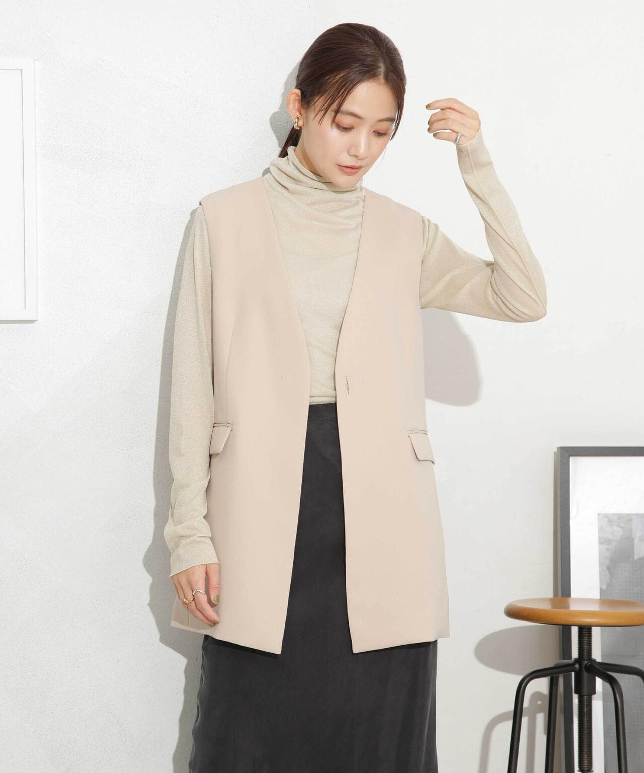 イージーケア ダブルクロスジレ(セットアップ可)