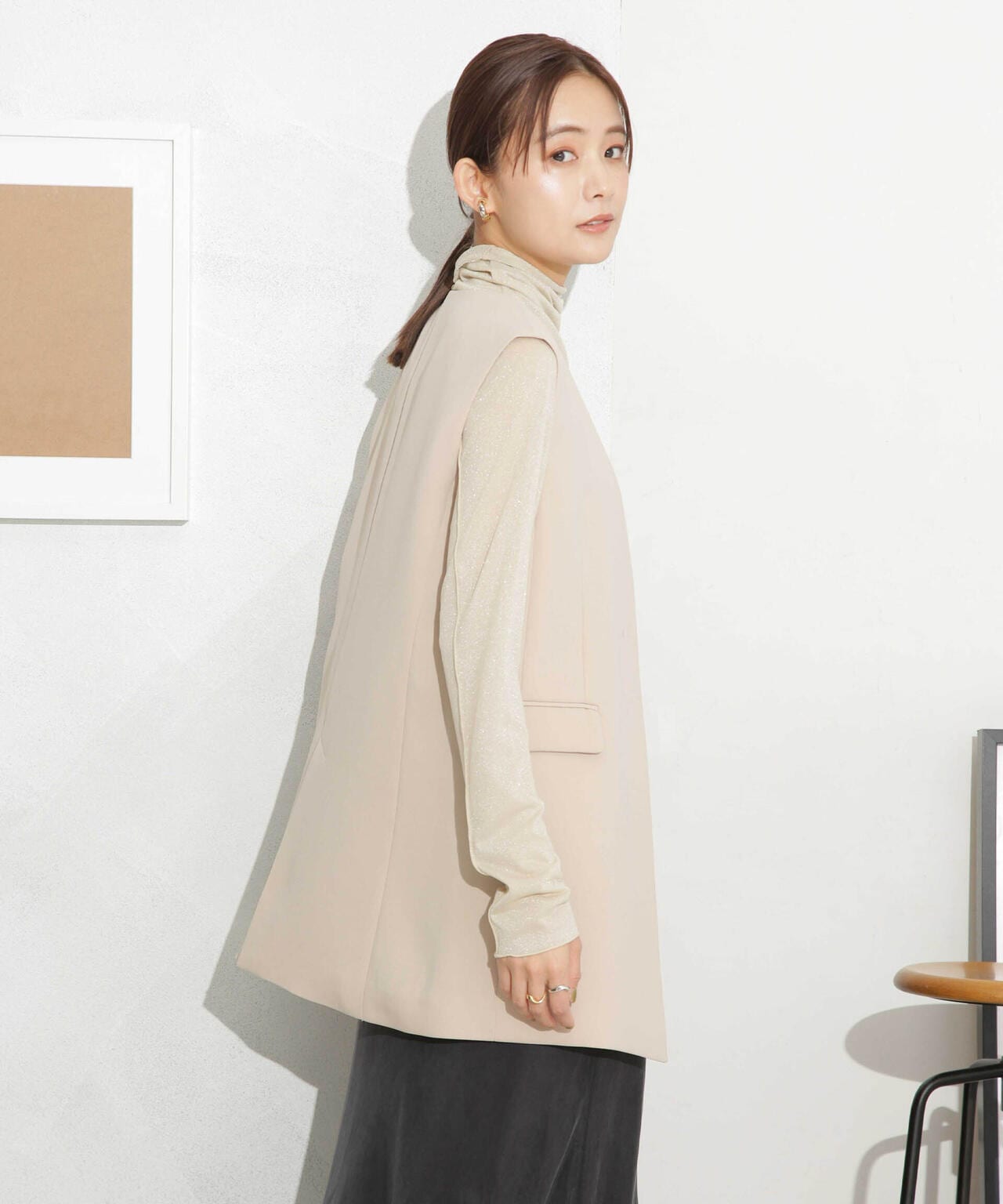 イージーケア ダブルクロスジレ(セットアップ可)