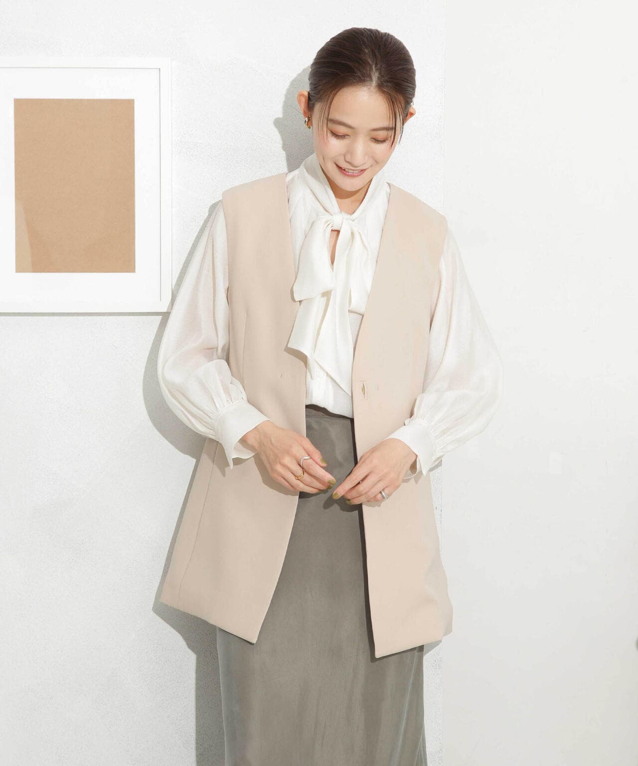 イージーケア ダブルクロスジレ(セットアップ可)