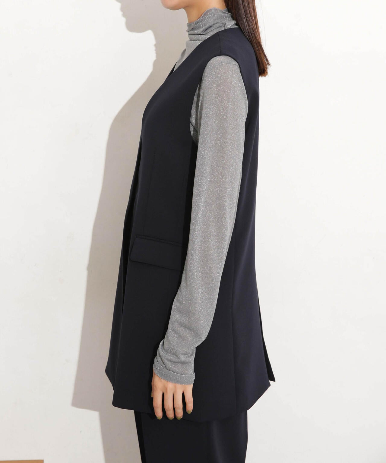 イージーケア ダブルクロスジレ(セットアップ可)