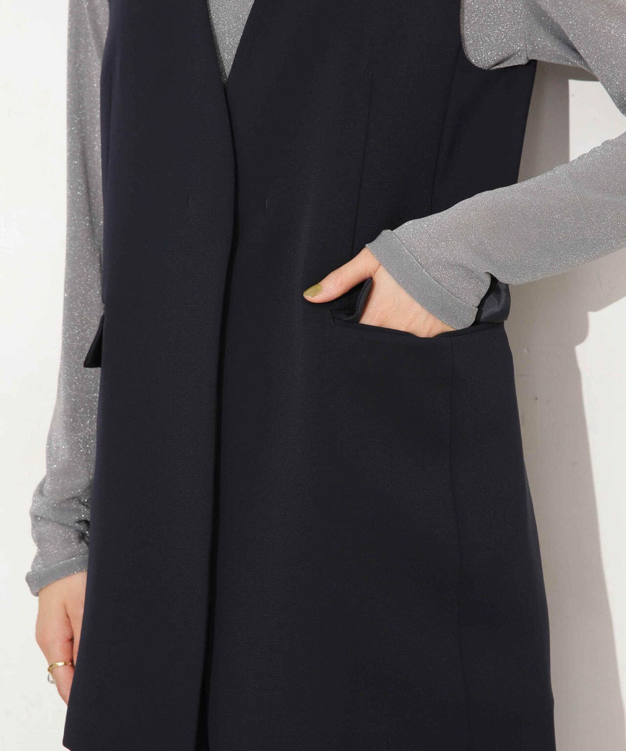 イージーケア ダブルクロスジレ(セットアップ可)