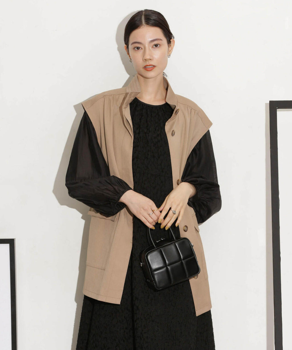 ベルト付きスタンドベスト