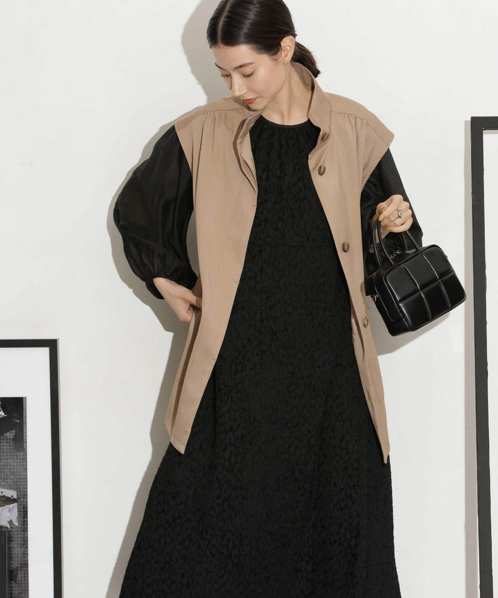 ベルト付きスタンドベスト