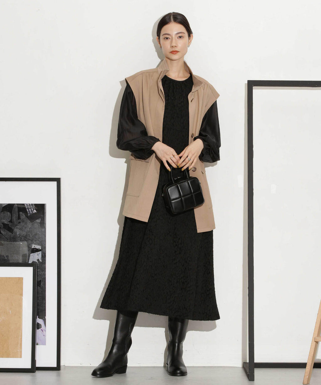 ベルト付きスタンドベスト