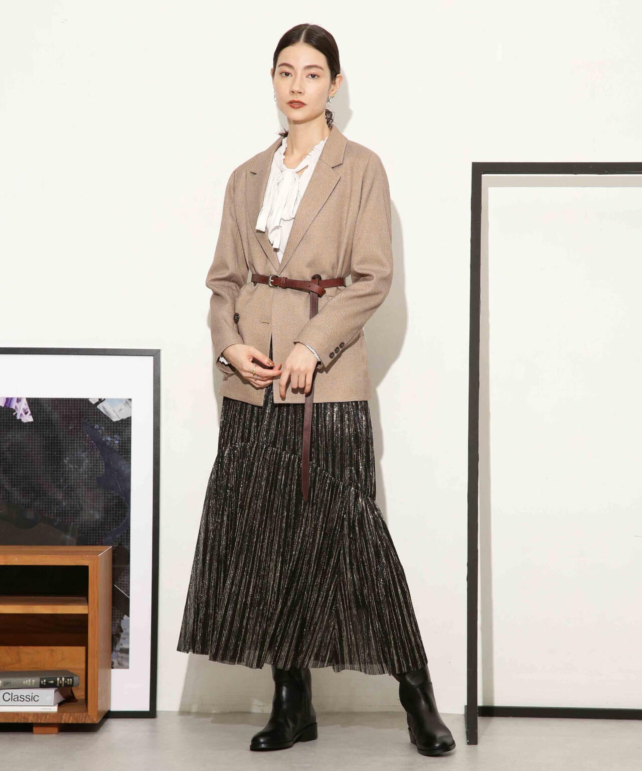 ツイードダブルジャケット(セットアップ可)