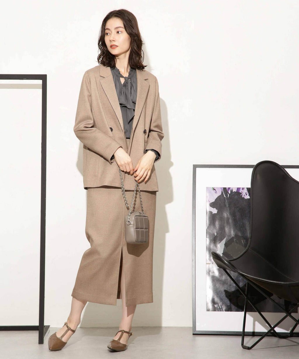 ツイードダブルジャケット(セットアップ可)