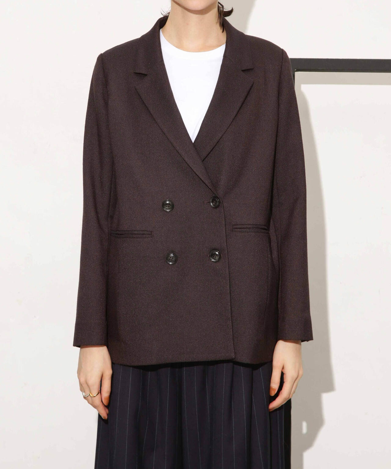 ツイードダブルジャケット(セットアップ可)