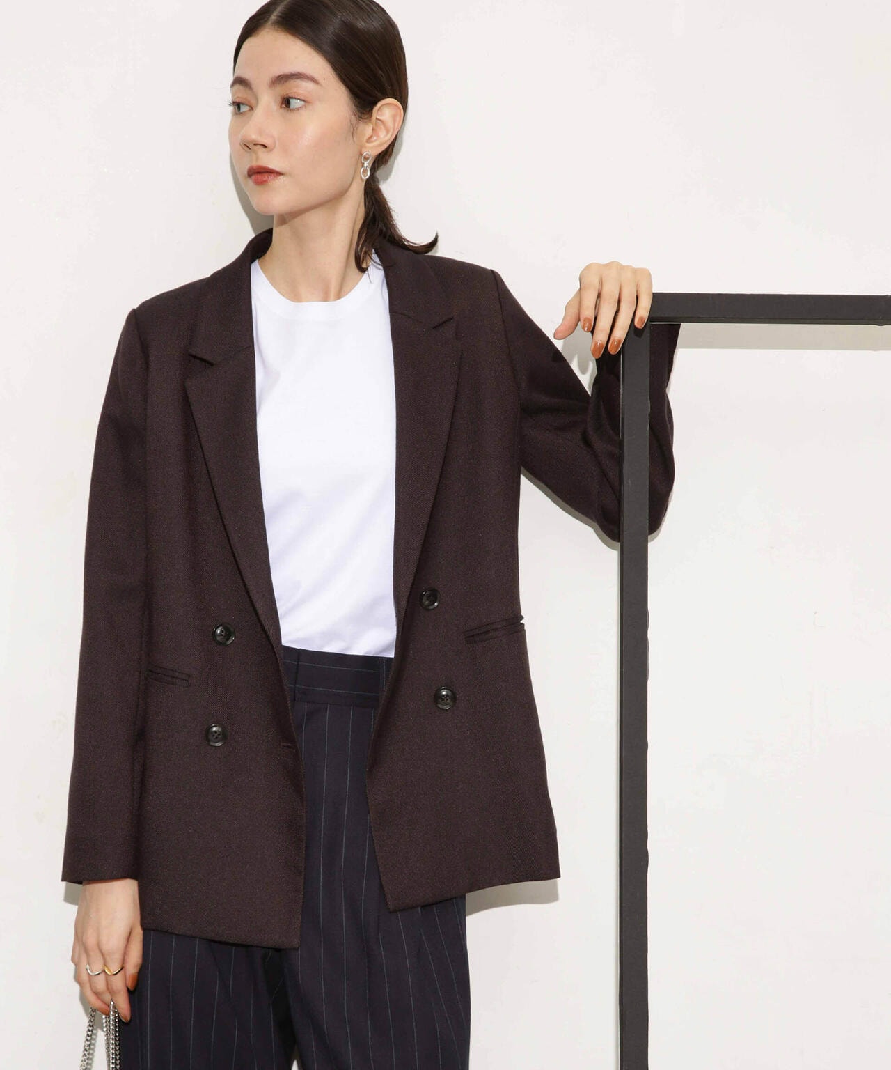ツイードダブルジャケット(セットアップ可)