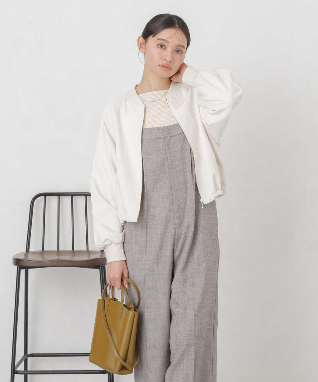 ダブルクロスリブブルゾン