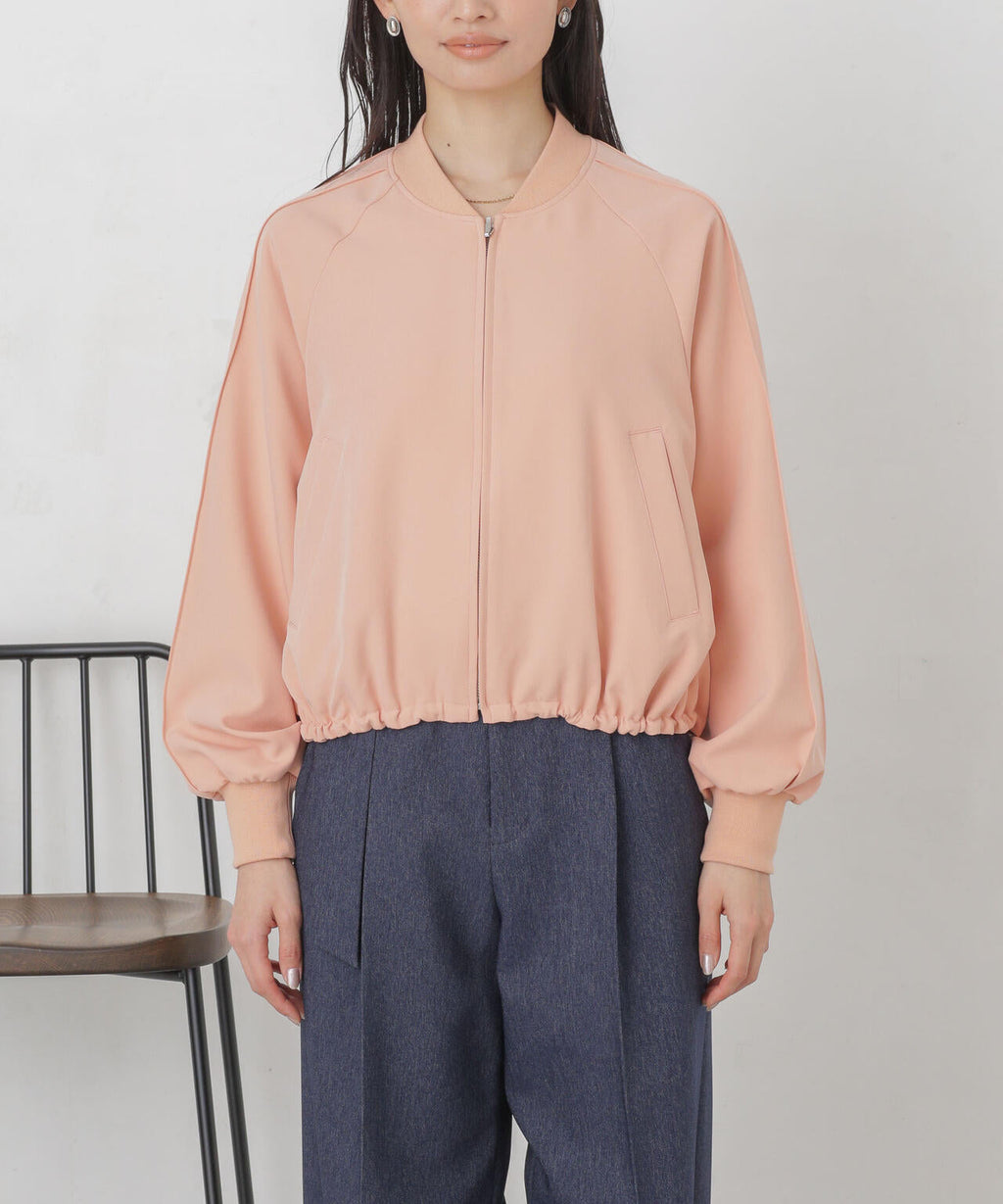 ダブルクロスリブブルゾン