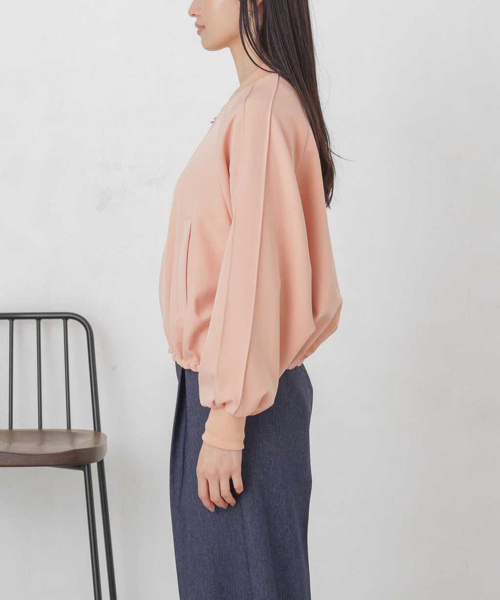 ダブルクロスリブブルゾン