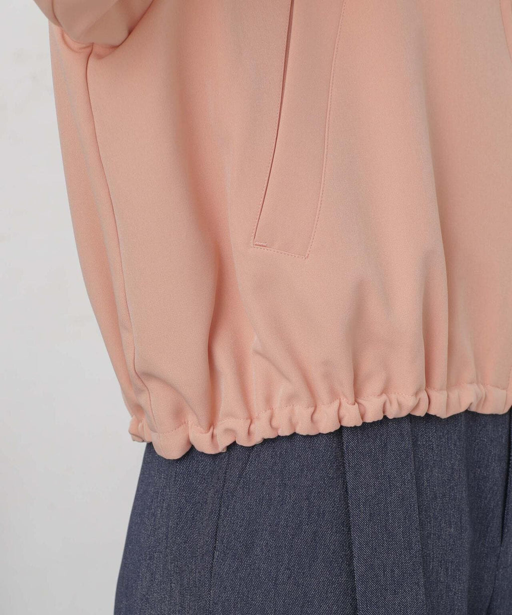 ダブルクロスリブブルゾン