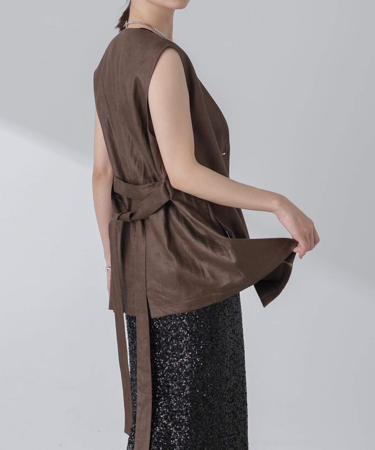 ベルト付リネンジレ(セットアップ可)