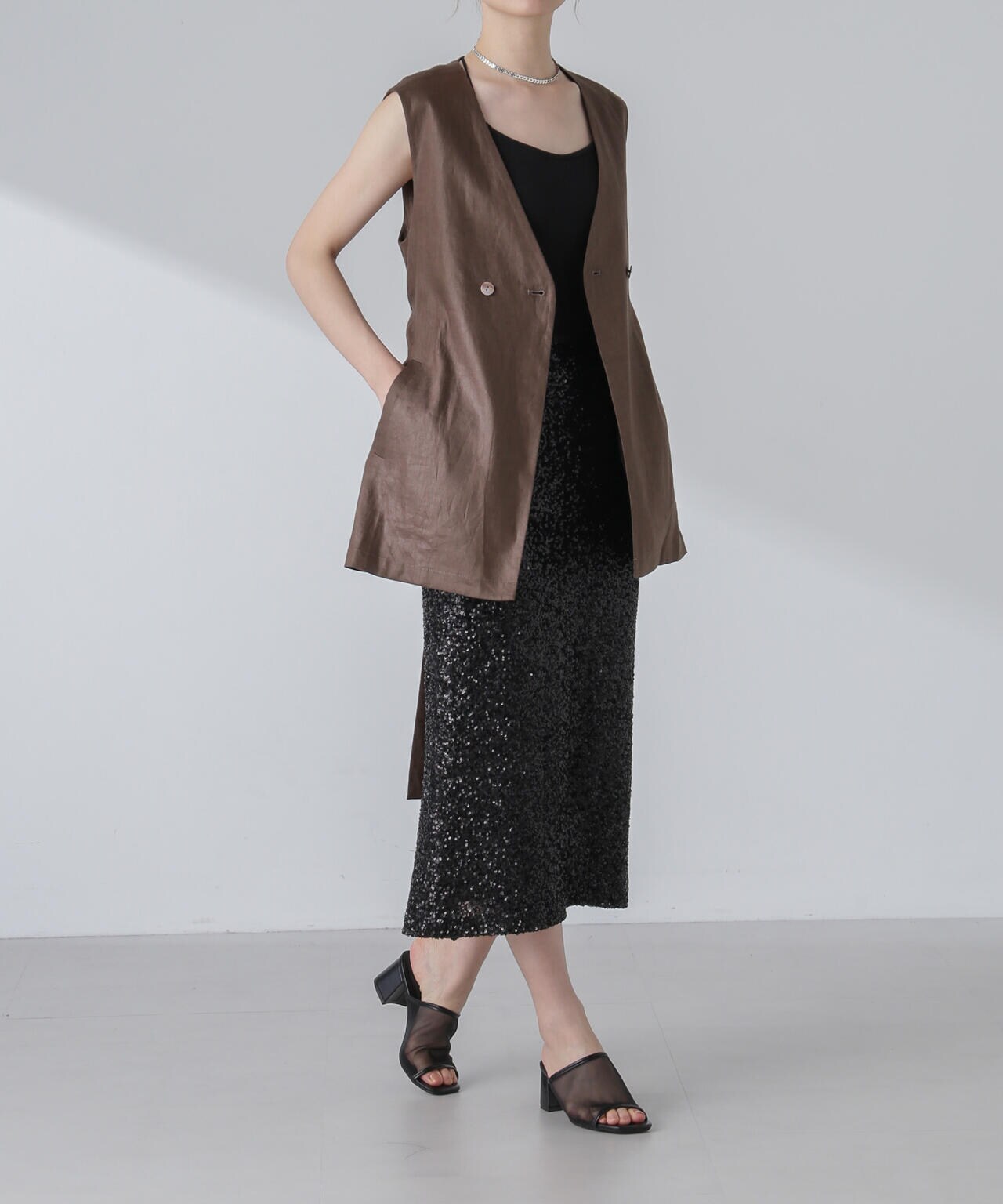 ベルト付リネンジレ(セットアップ可)