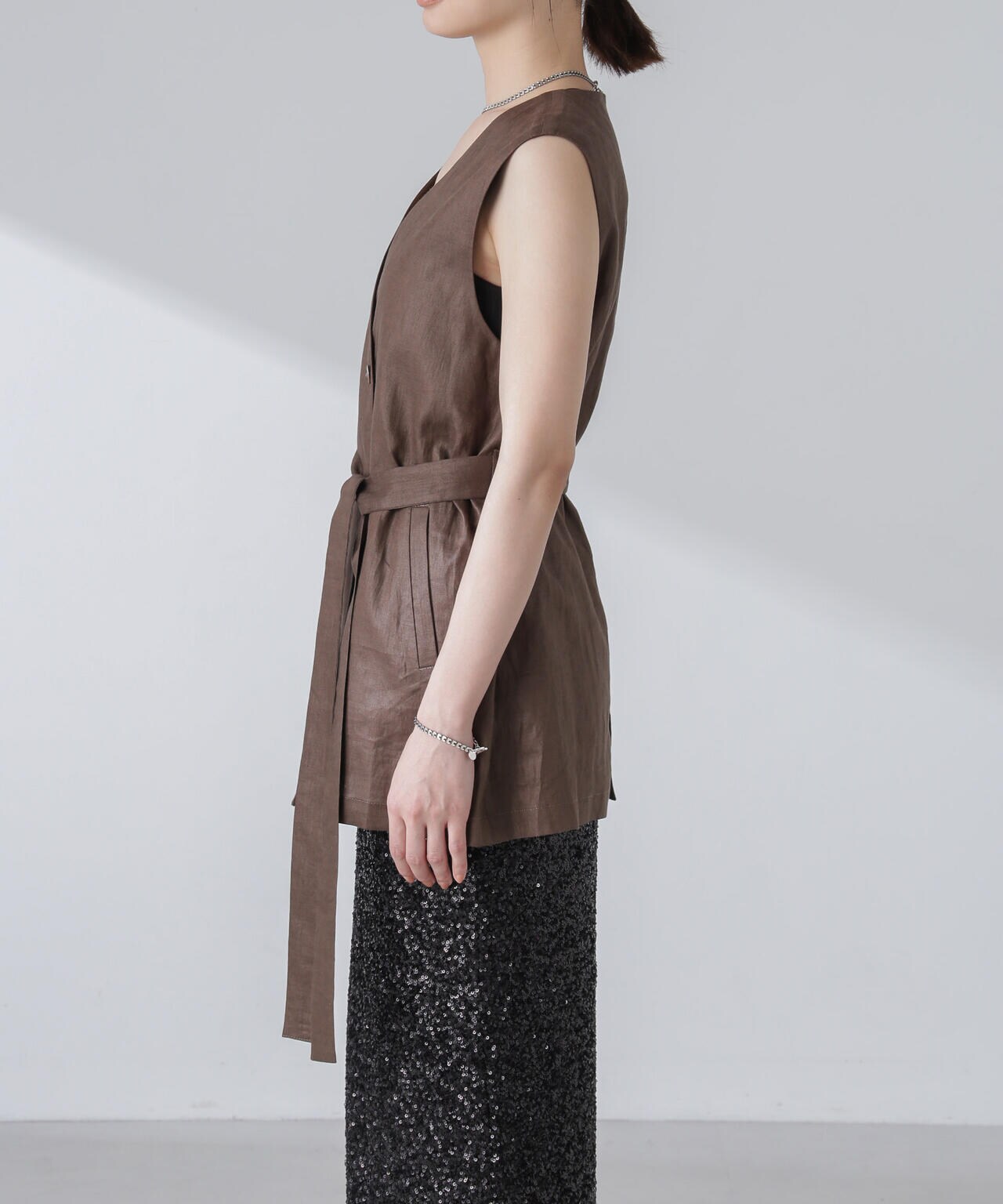 ベルト付リネンジレ(セットアップ可)