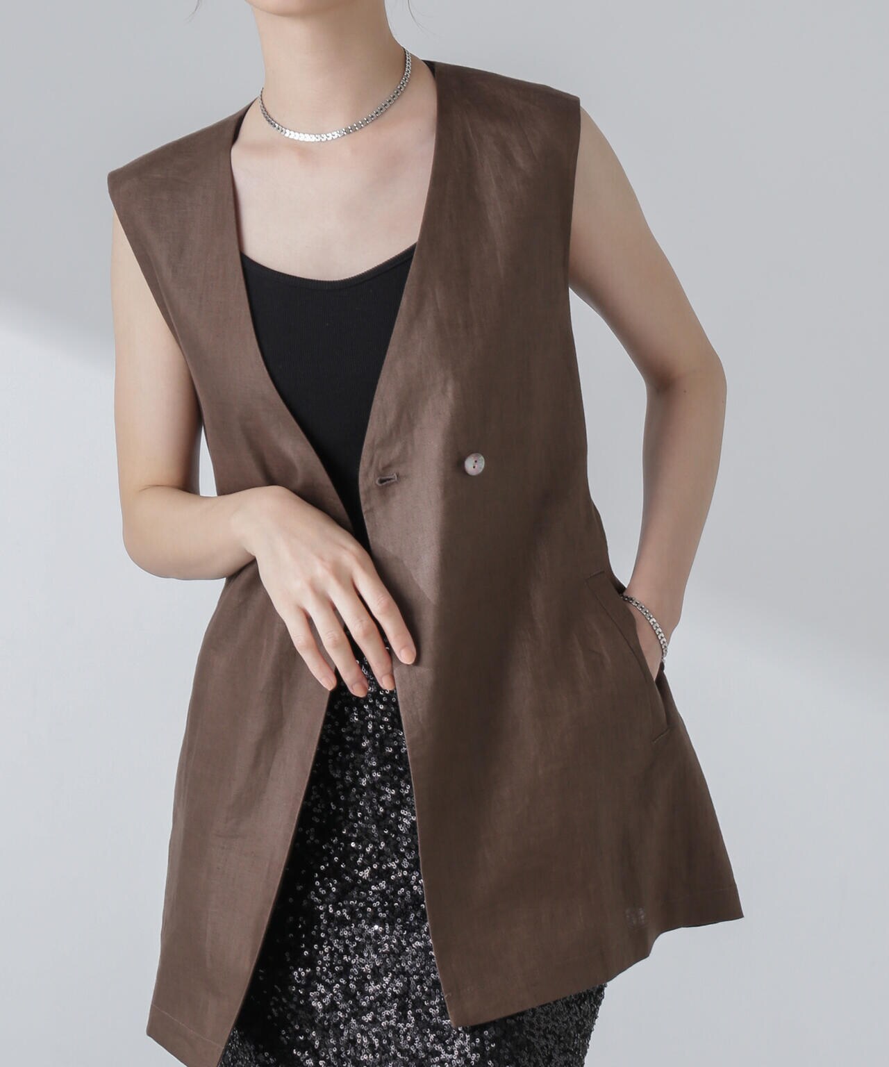 ベルト付リネンジレ(セットアップ可)