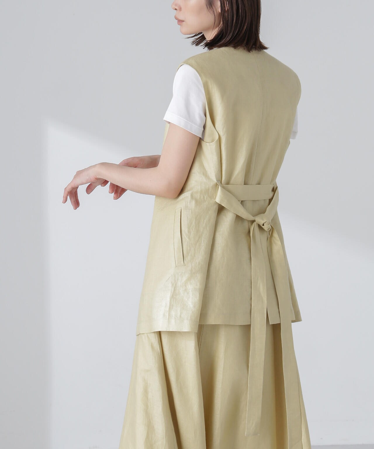 ベルト付リネンジレ(セットアップ可)