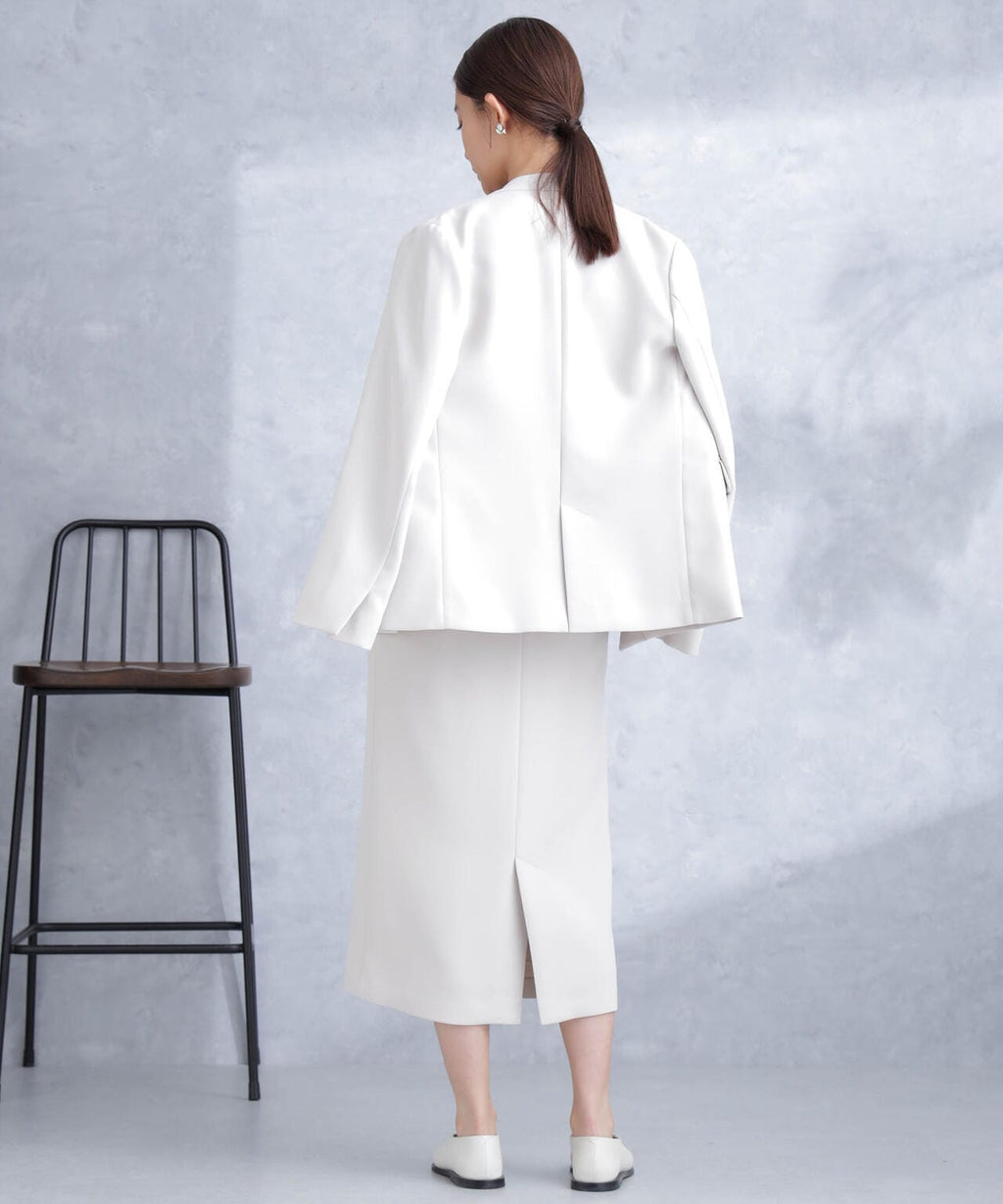 デイリーファンクション ラペルレスジャケット(セットアップ可）