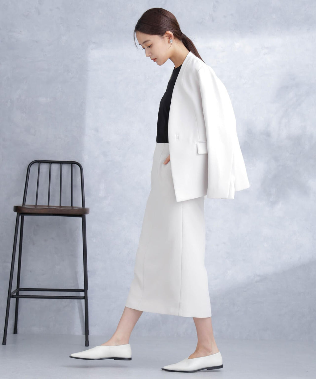 デイリーファンクション ラペルレスジャケット(セットアップ可）