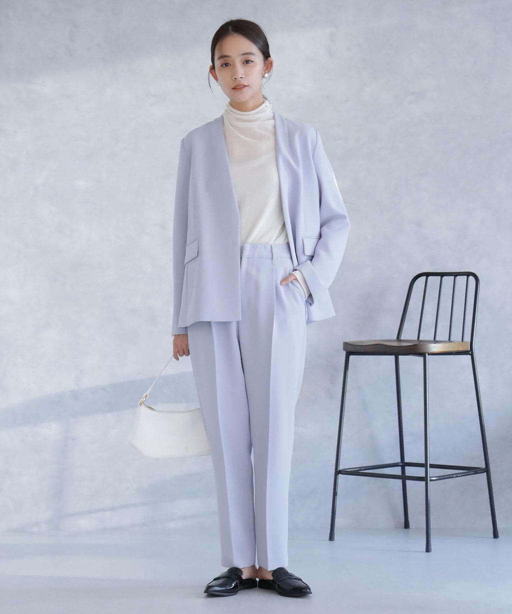 デイリーファンクション ラペルレスジャケット(セットアップ可）