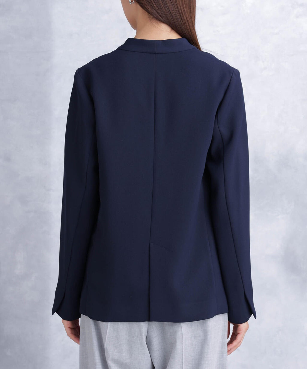 デイリーファンクション ラペルレスジャケット(セットアップ可）