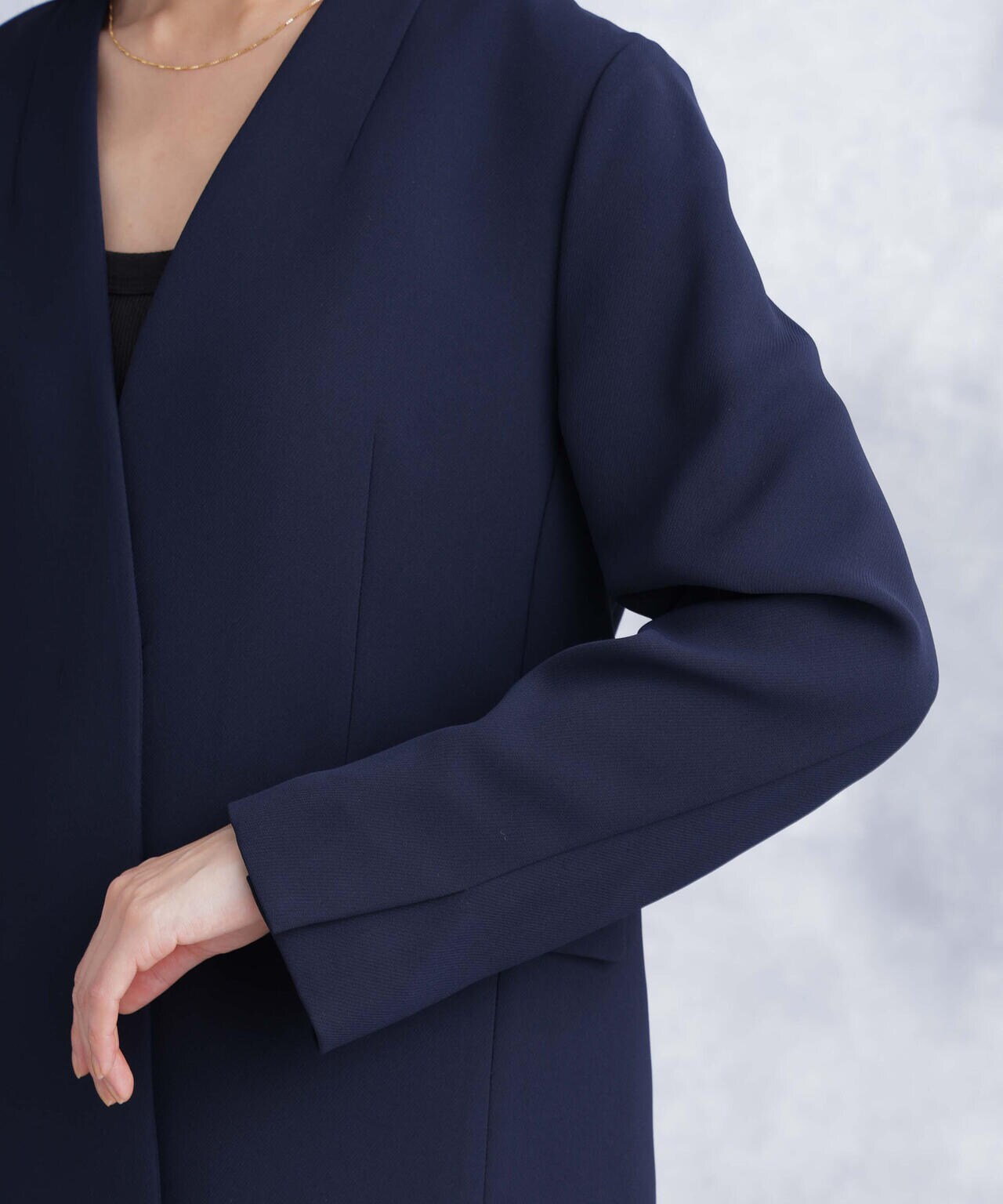 デイリーファンクション ラペルレスジャケット(セットアップ可）