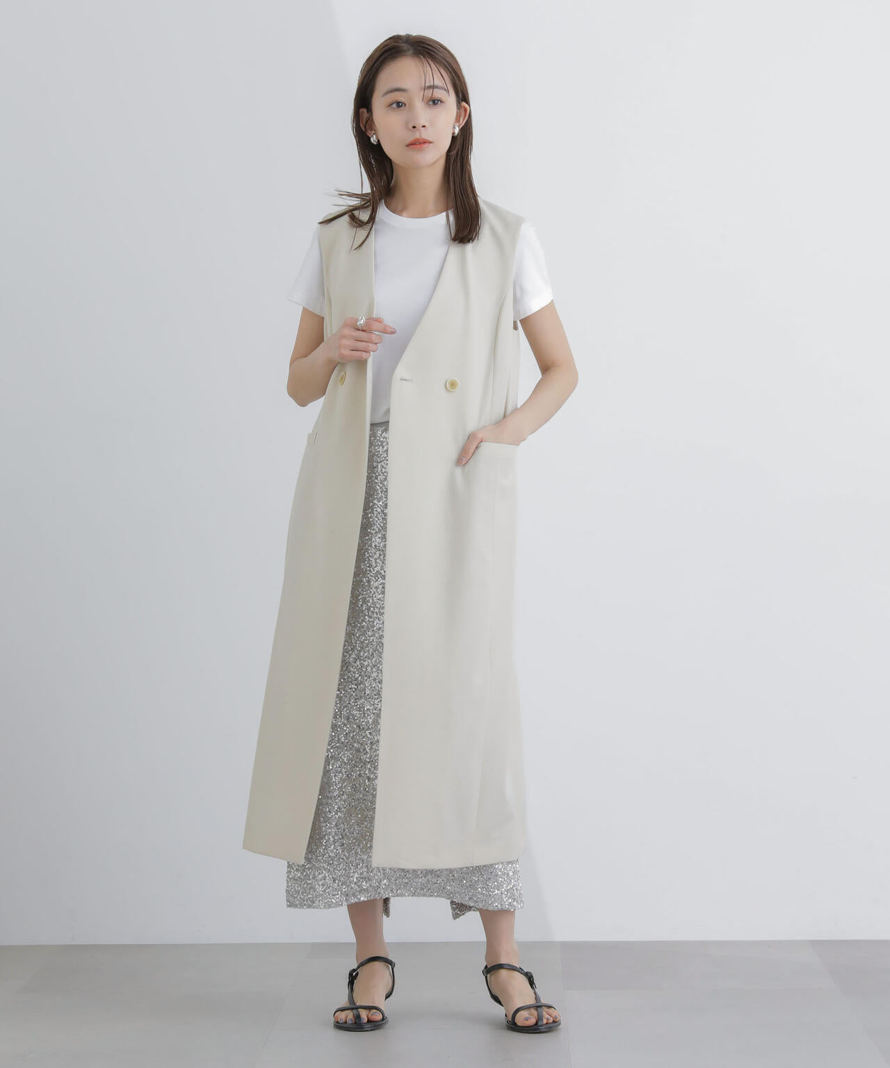 ロングジレ(セットアップ可)